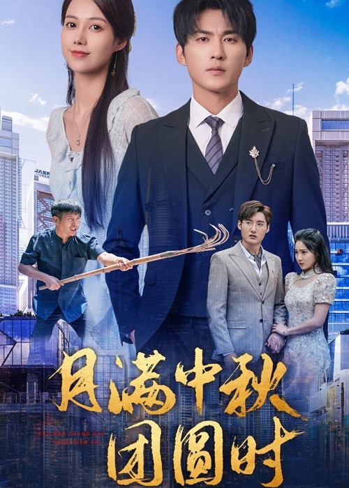 月满中秋团圆时海报