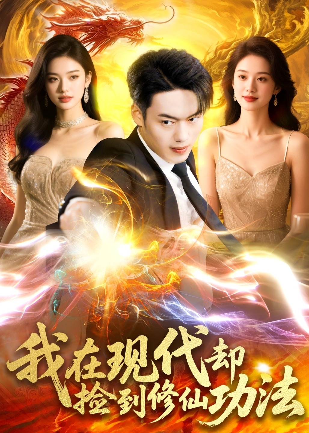 我在现代却捡到修仙功法-奇幻言情海报