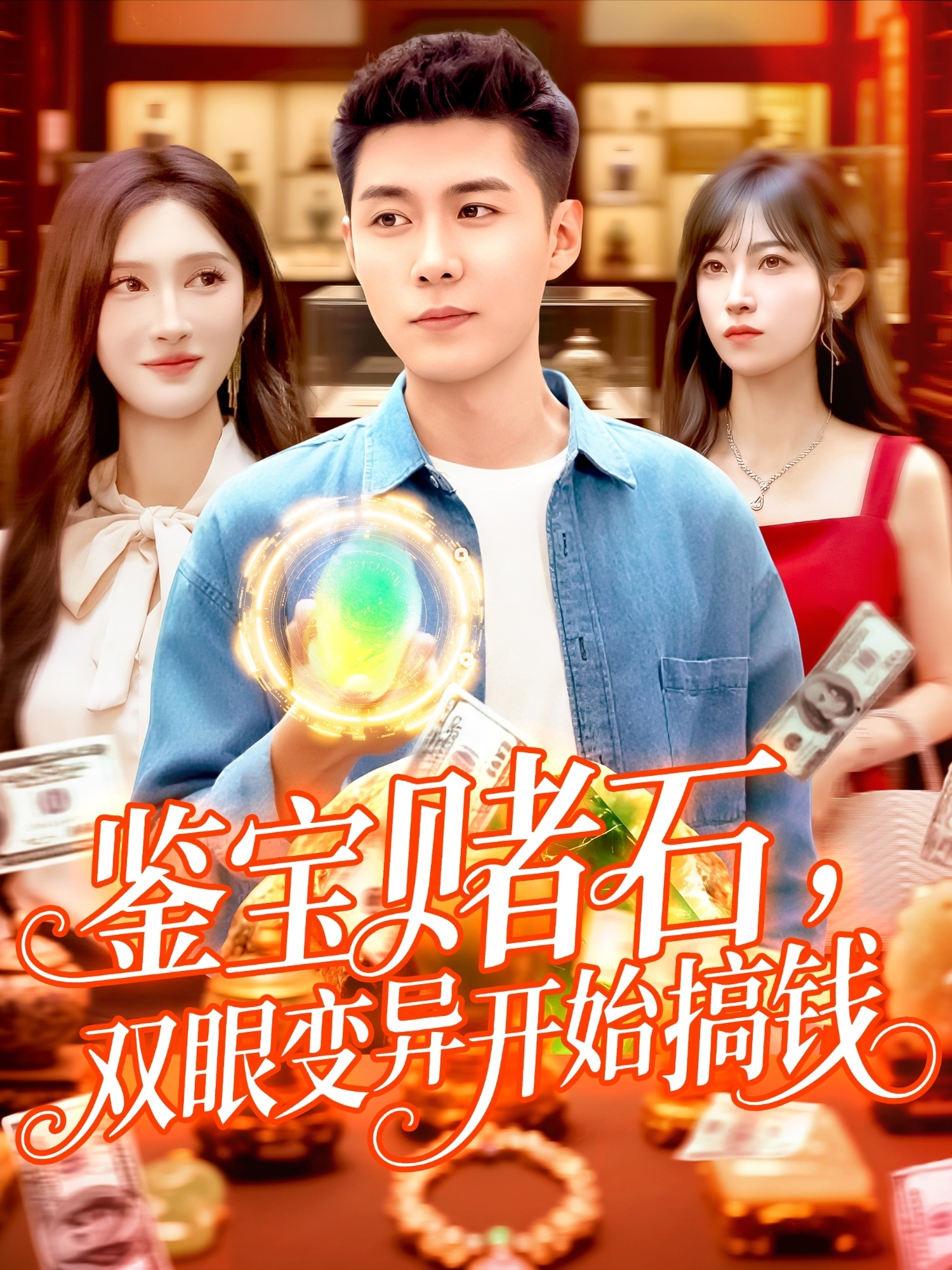 鉴宝赌石双眼变异开始搞钱-异能玄幻海报