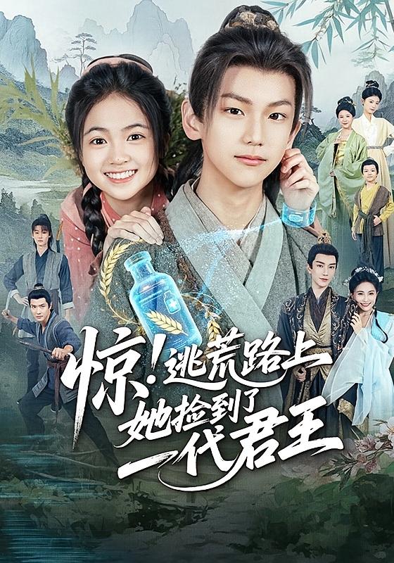 惊逃荒路上她捡到了一代君王-古代穿越海报