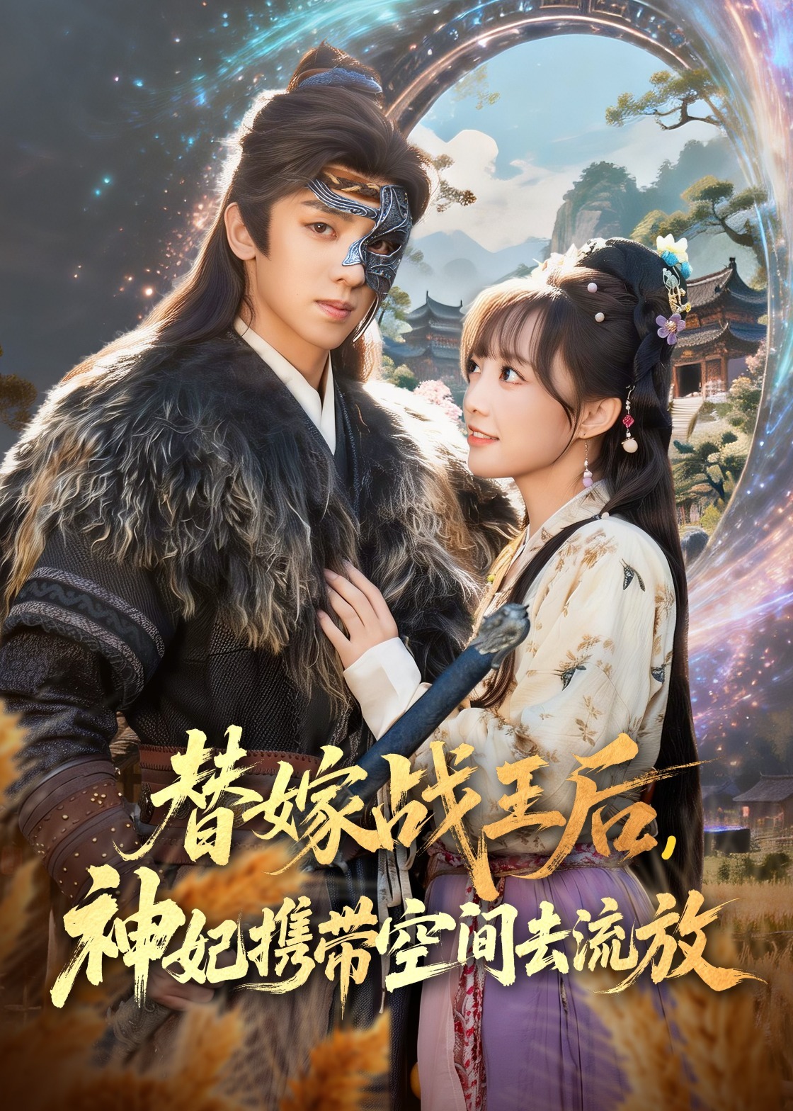 替嫁战王后神妃携带空间去流放-奇幻爱情海报