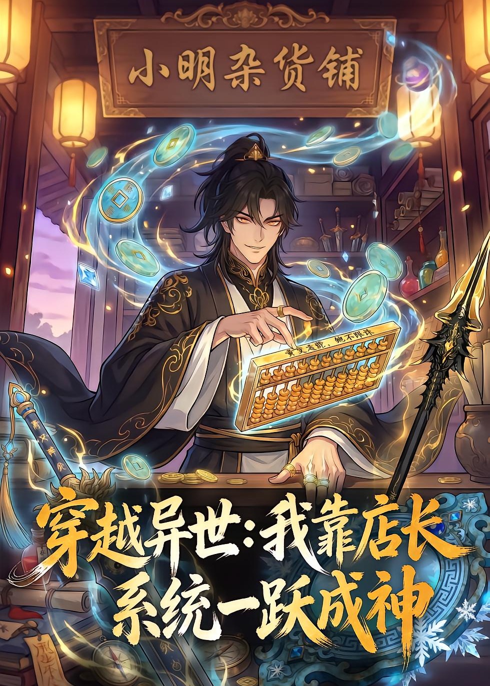穿越异世我靠店长系统一跃成神-动漫海报
