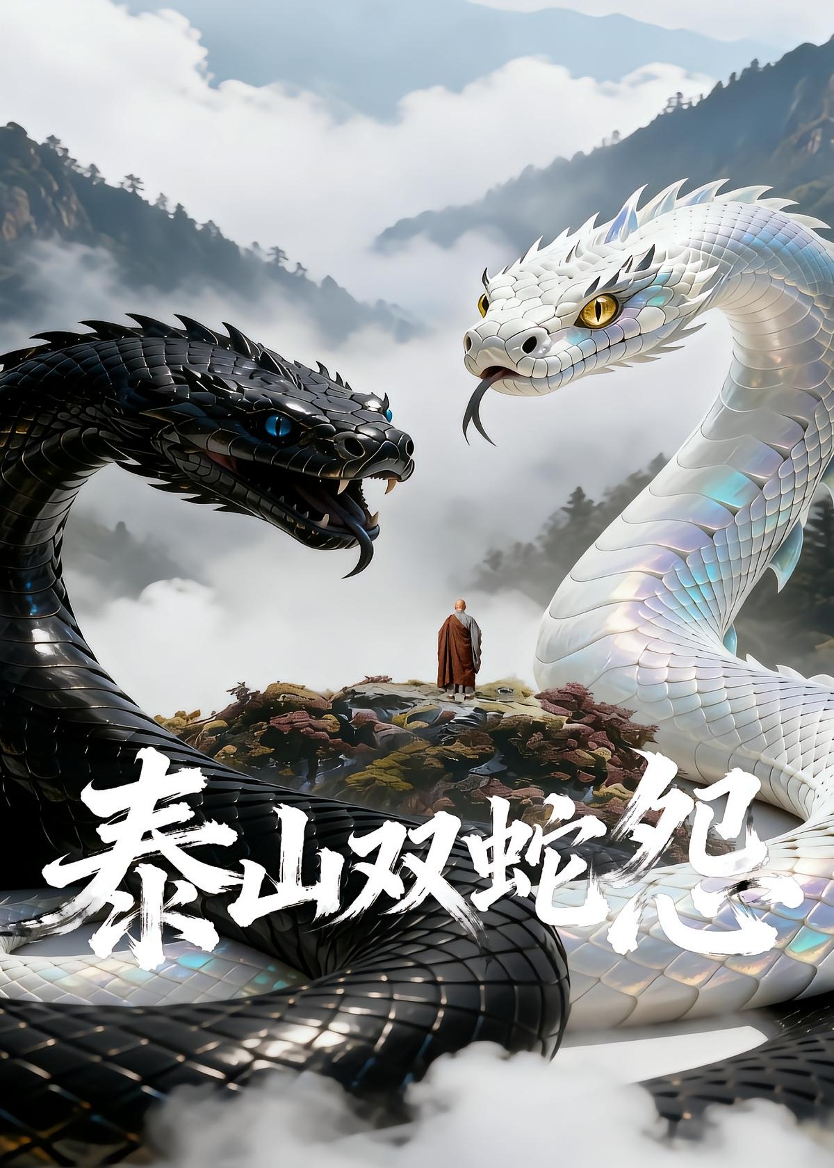 泰山双蛇怨-奇幻脑洞海报