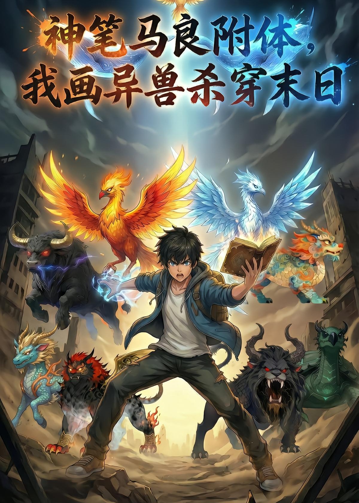 神笔马良附体我画异兽杀穿末日-动漫合集