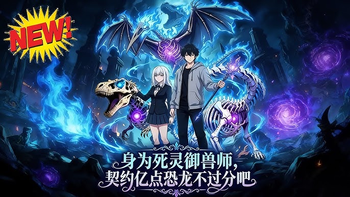 身为死灵御兽师契约亿点恐龙不过分吧-动漫合集海报