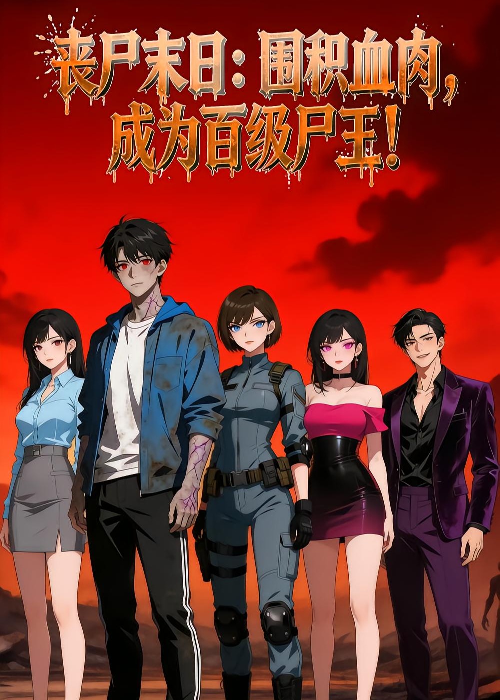 丧尸末日囤积血肉成为百级尸王-动漫合集