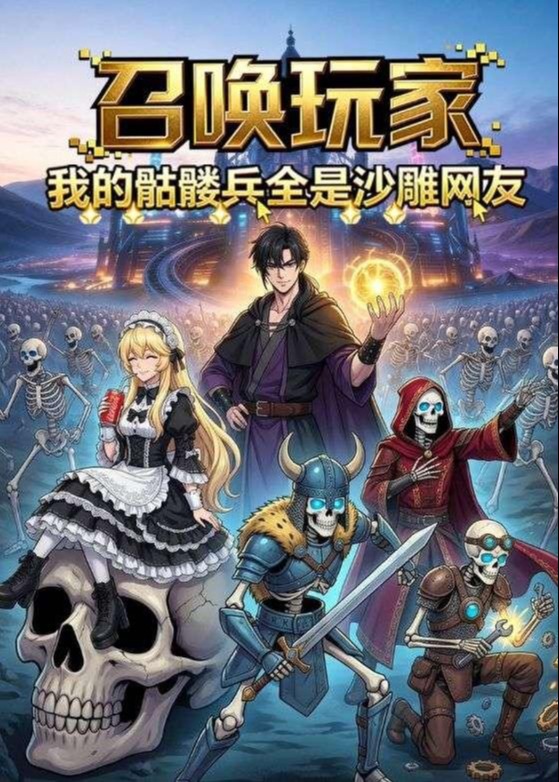 召唤玩家：我的骷髅兵全是沙雕网友-动漫合集海报