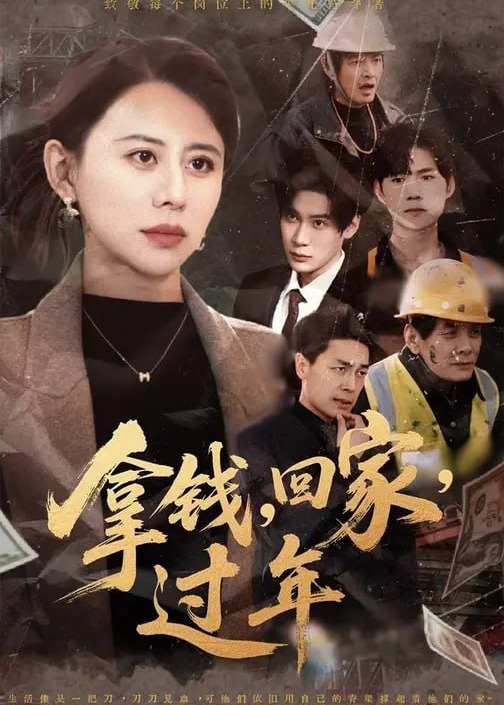拿钱回家过年-家庭情感海报