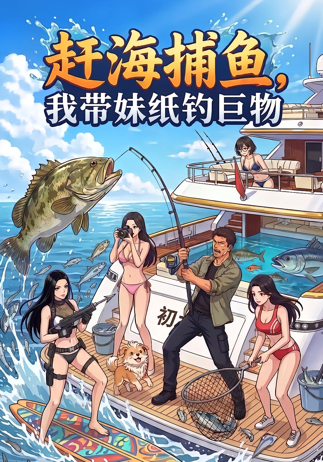 赶海捕鱼我带妹纸钓巨物-动漫合集海报