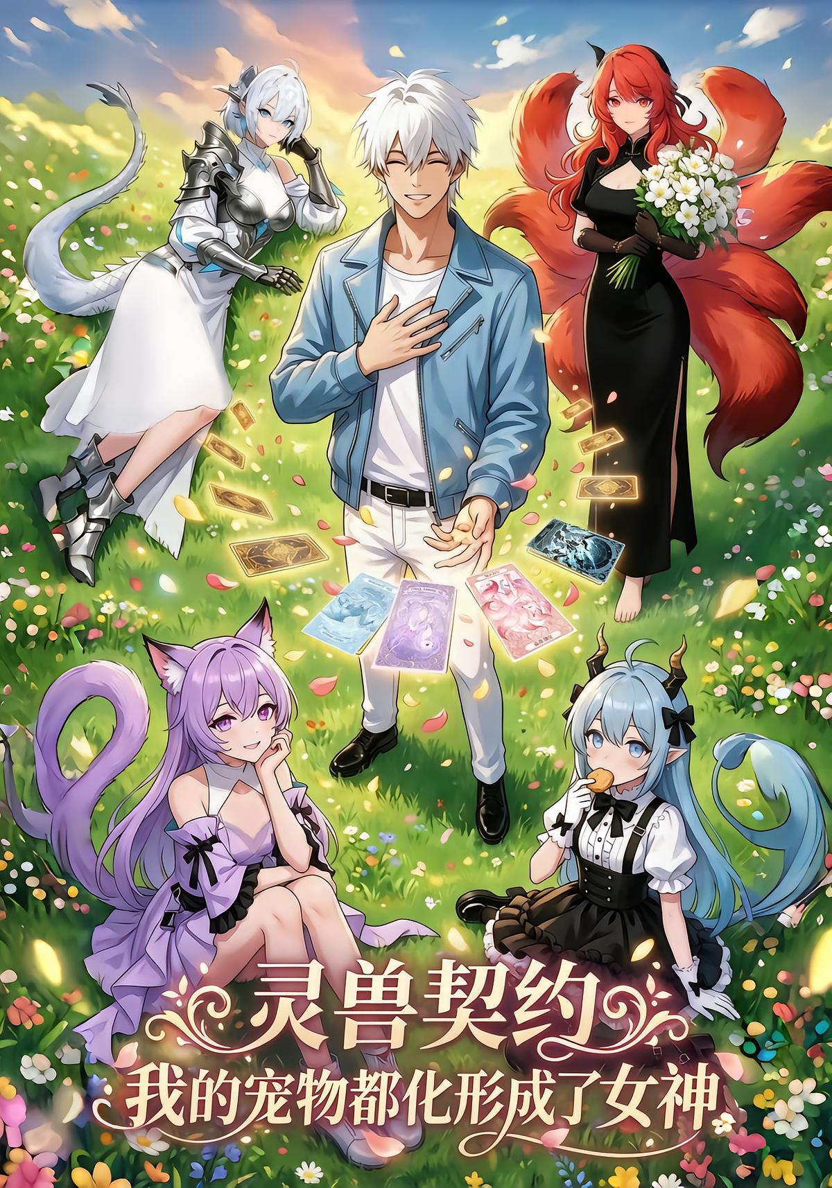 灵兽契约我的宠物都化形成了女神-动漫合集海报