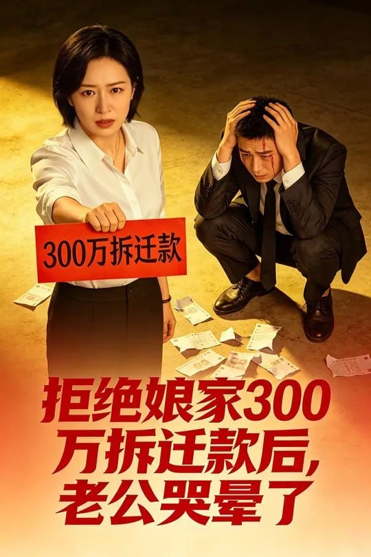 拒绝娘家300万拆迁款后老公哭晕了-动漫合集海报