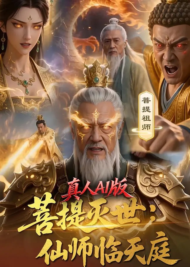 菩提灭世仙师临天庭真人AI版-动漫合集海报