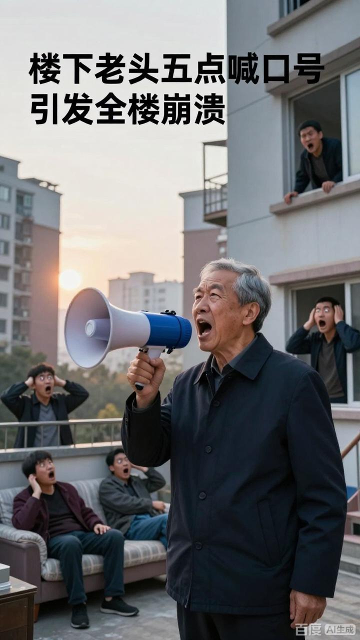 楼下老头每天五点喊口号全楼都崩溃了-动漫合集