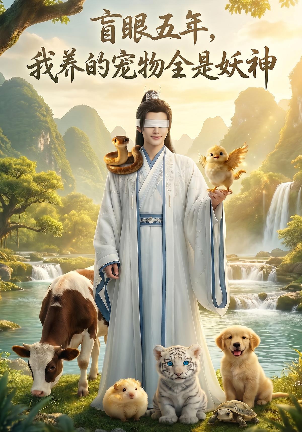 盲眼五年我养的宠物全是妖神-动漫合集海报