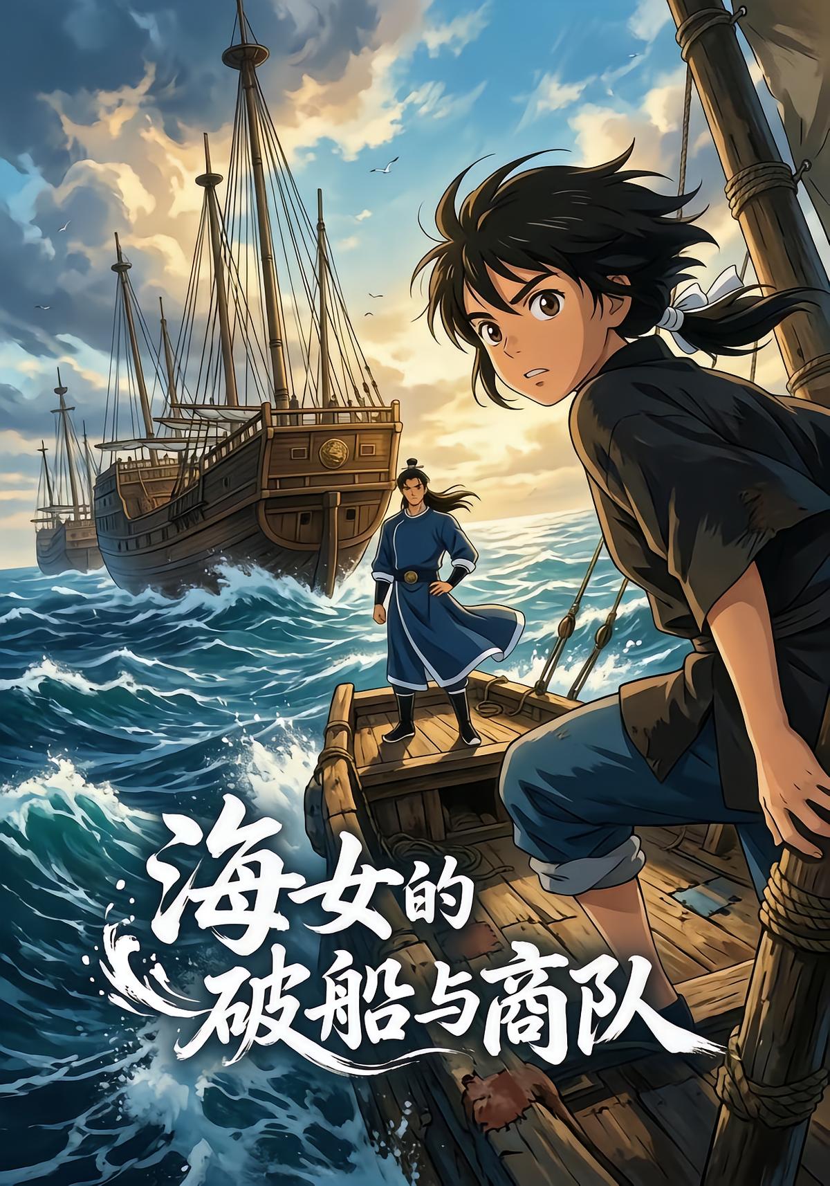 海女的破船与商队-动漫合集