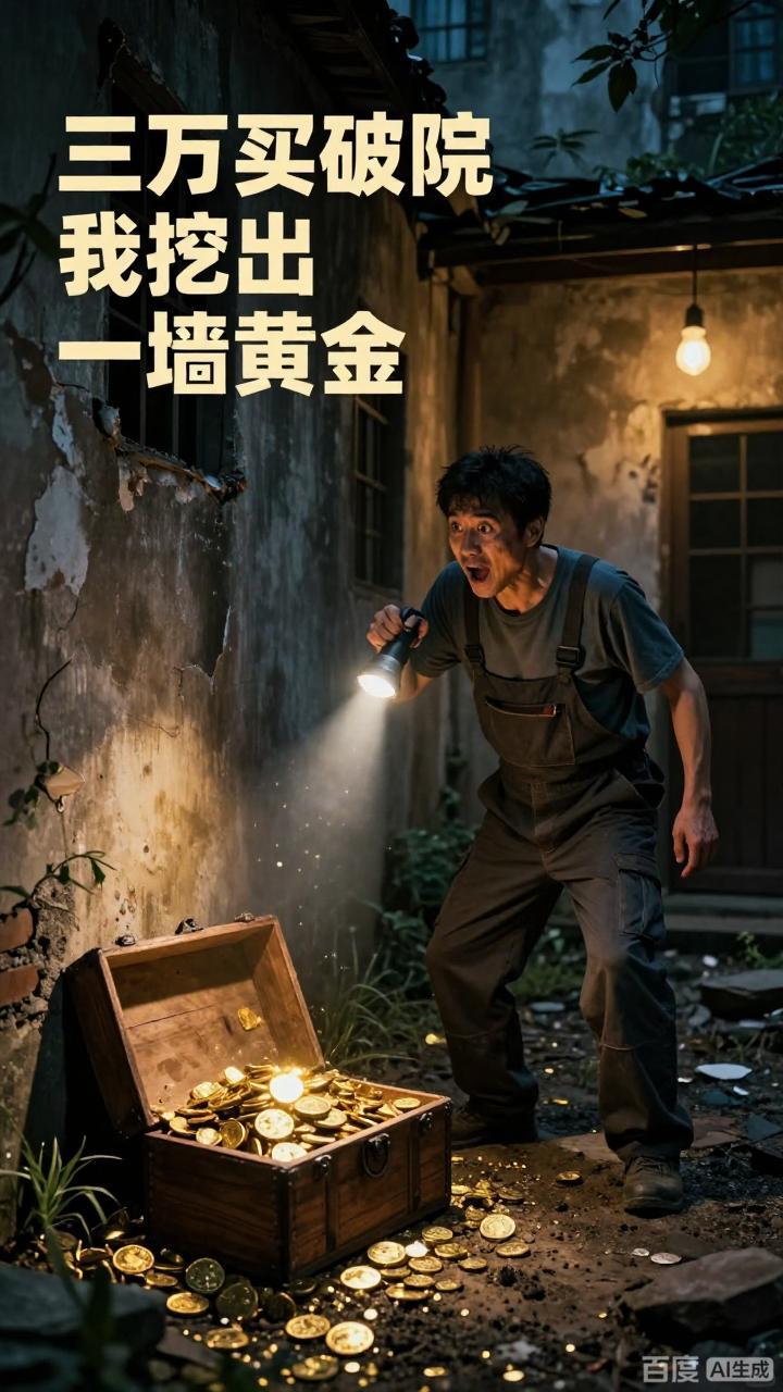 三万买破院我挖出一墙黄金-动漫合集