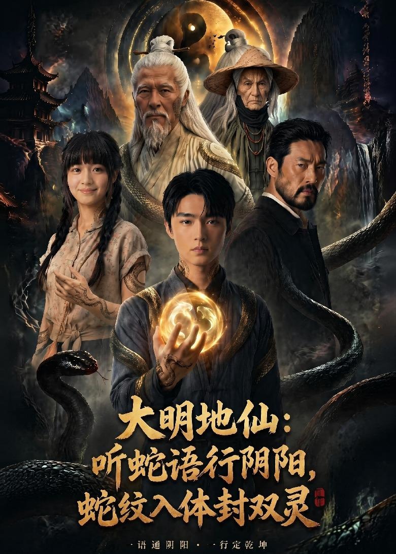 大明地仙听蛇语行阴阳蛇纹入体封双灵-惊悚悬疑海报