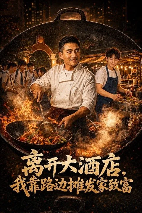 离开大酒店我靠路边摊发家致富-动漫合集海报