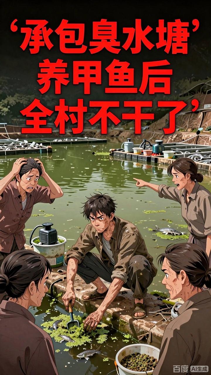 承包臭水塘养甲鱼后全村不干了-动漫合集