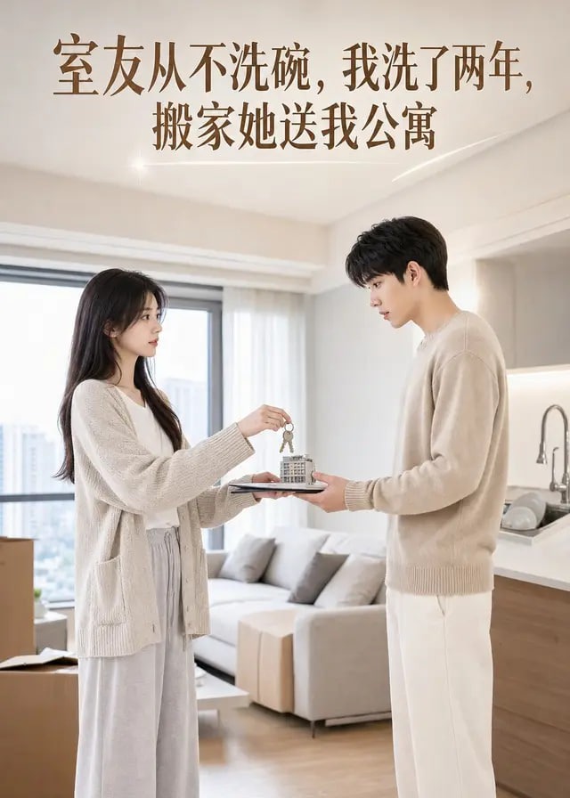 室友从不洗碗我洗了两年搬家她送我公寓-动漫合集