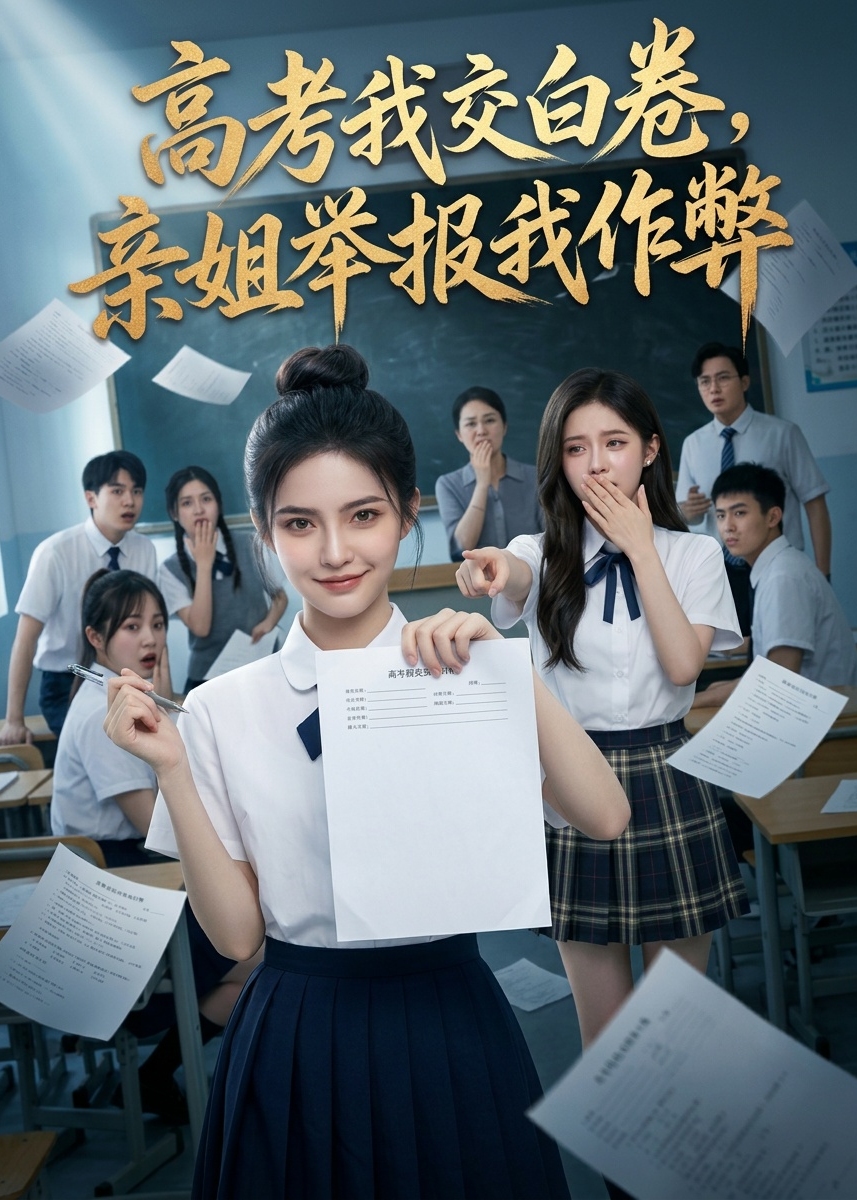 高考我交白卷亲姐举报我作弊-动漫合集海报