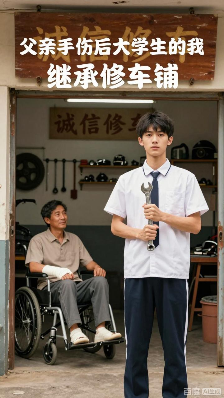 父亲手伤后大学生的我继承修车铺-动漫合集海报