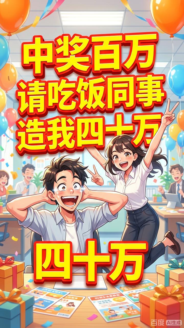 中奖百万请吃饭同事造我四十万-动漫合集海报