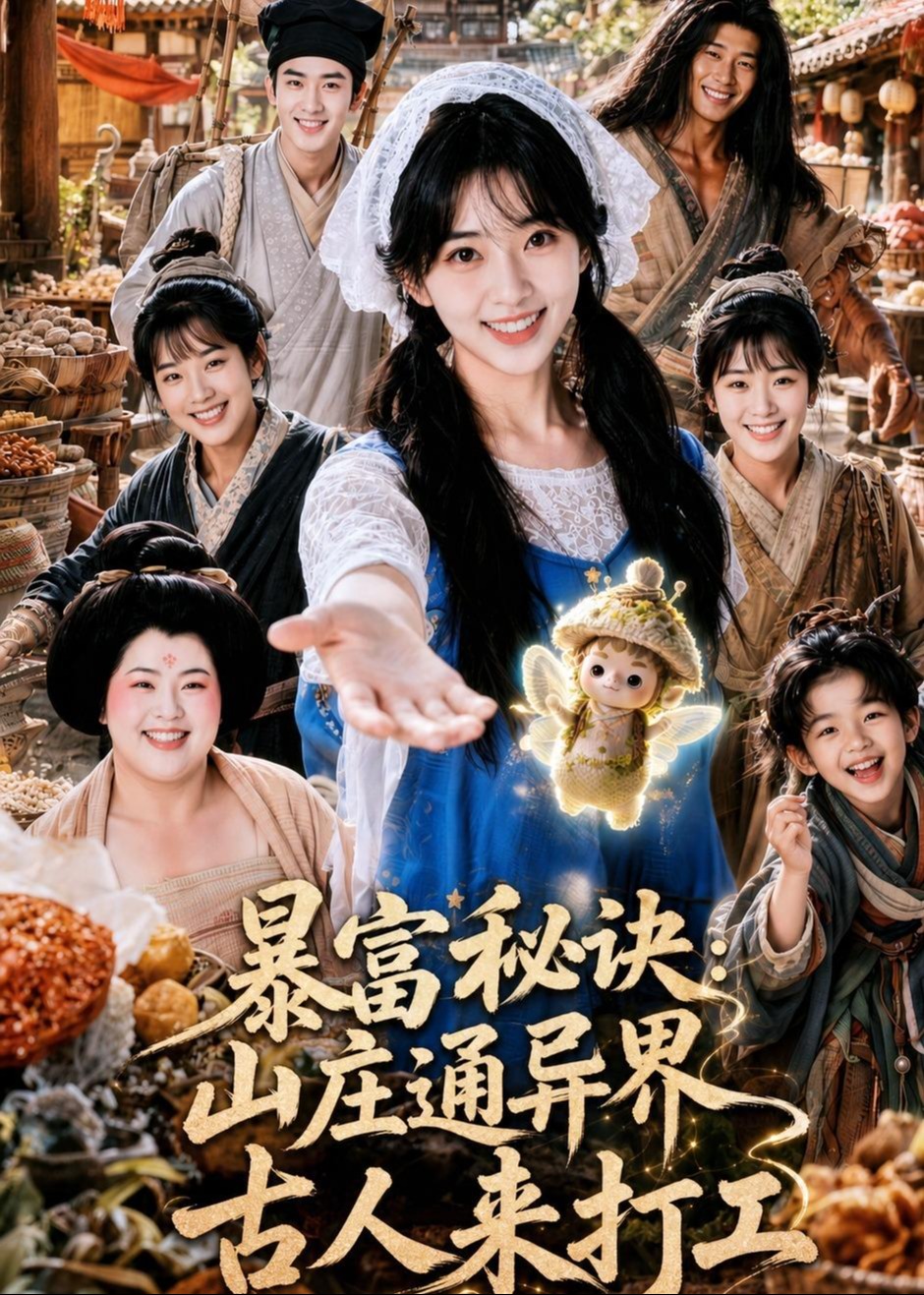 暴富秘诀山庄通异界古人来打工-奇幻脑洞海报