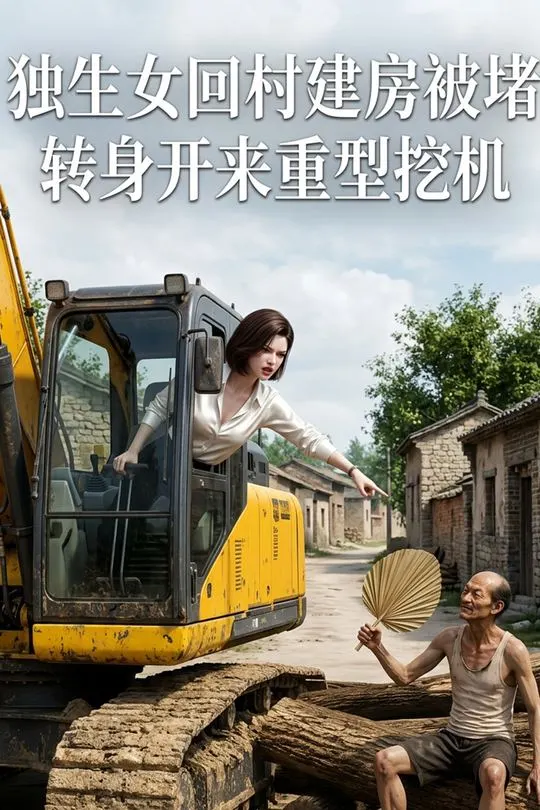 独生女回村建房被堵转身开来重型挖机-动漫合集