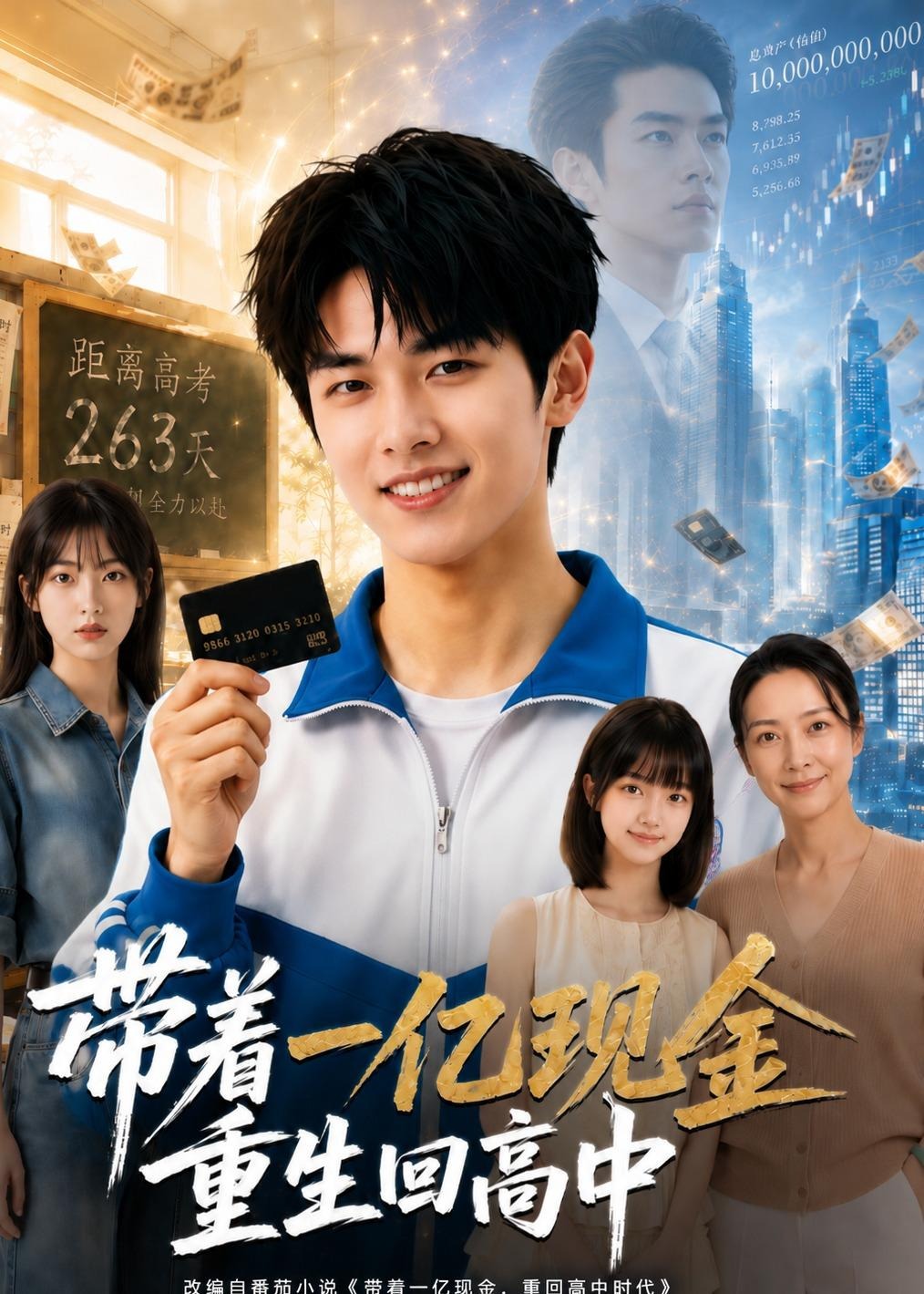 带着一亿现金重生回高中-动漫合集海报