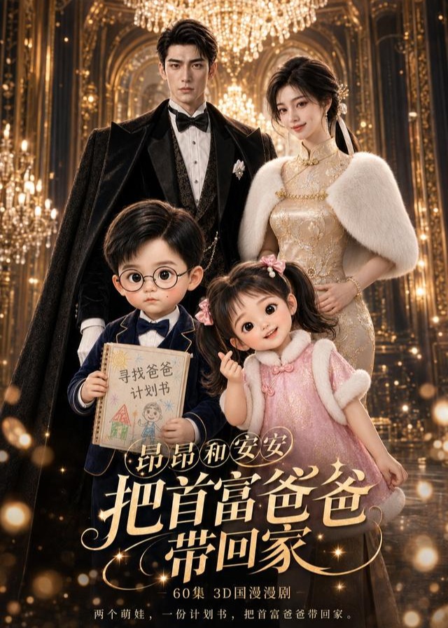 昂昂安安把首富爸爸带回家-动漫合集海报