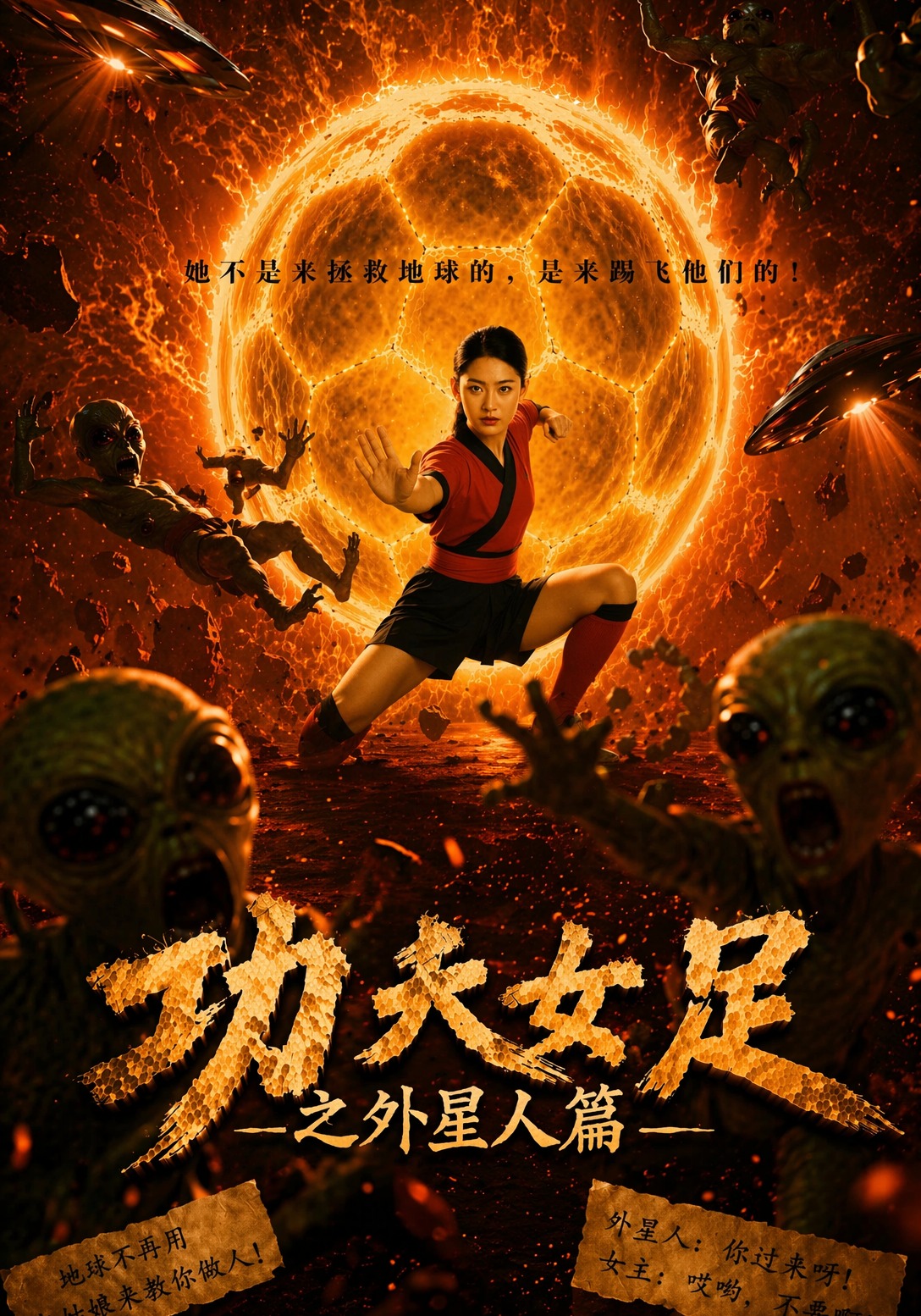 功夫女足之外星人篇-奇幻脑洞