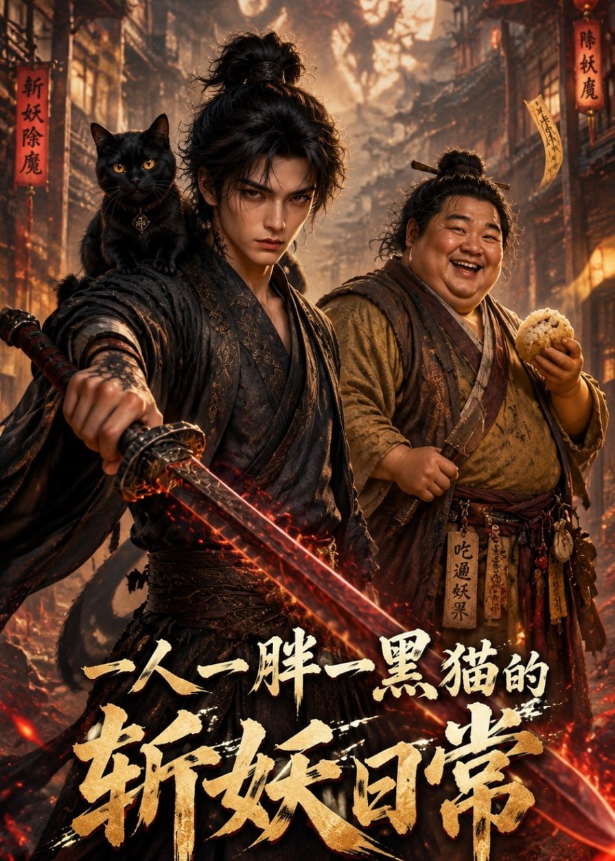 一人一胖一黑猫的斩妖日常-动漫合集