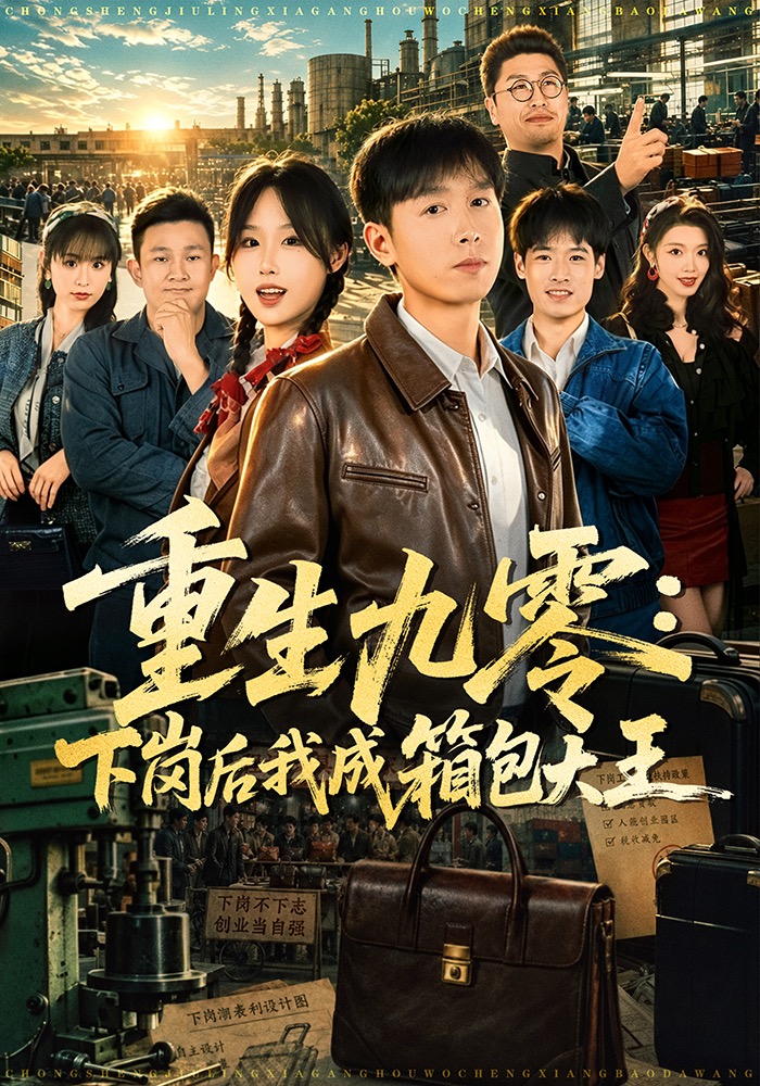 重生九零：下岗后我成了箱包大王-创业励志海报