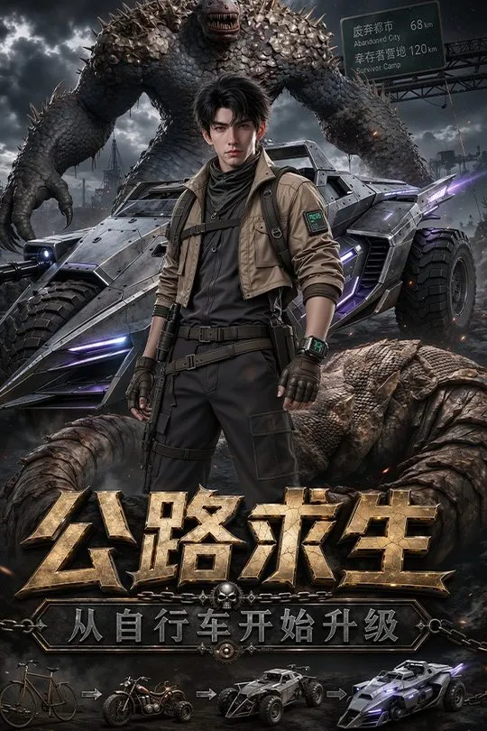 公路求生从自行车开始升级-动漫合集海报