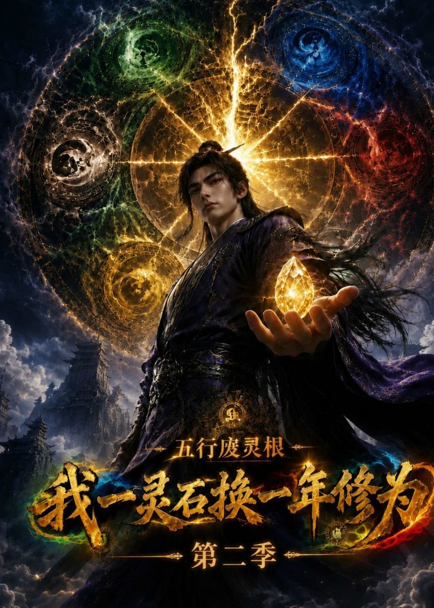 第二季五行废灵根我一灵石换一年修为-动漫合集海报