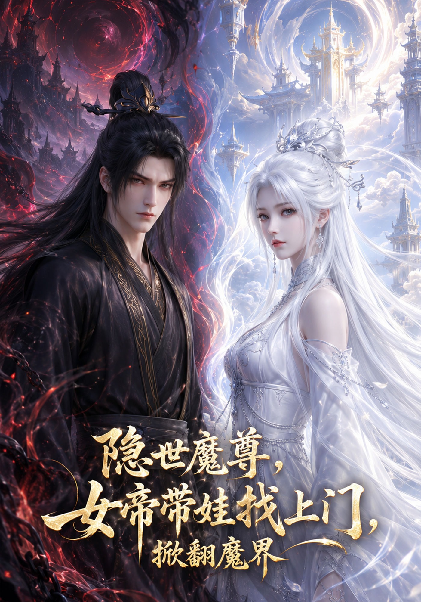 隐世魔尊女帝带娃找上门掀翻魔界-动漫合集海报