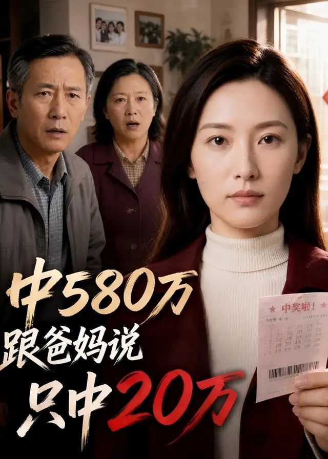 中580万跟爸妈说只中20万-都市日常海报