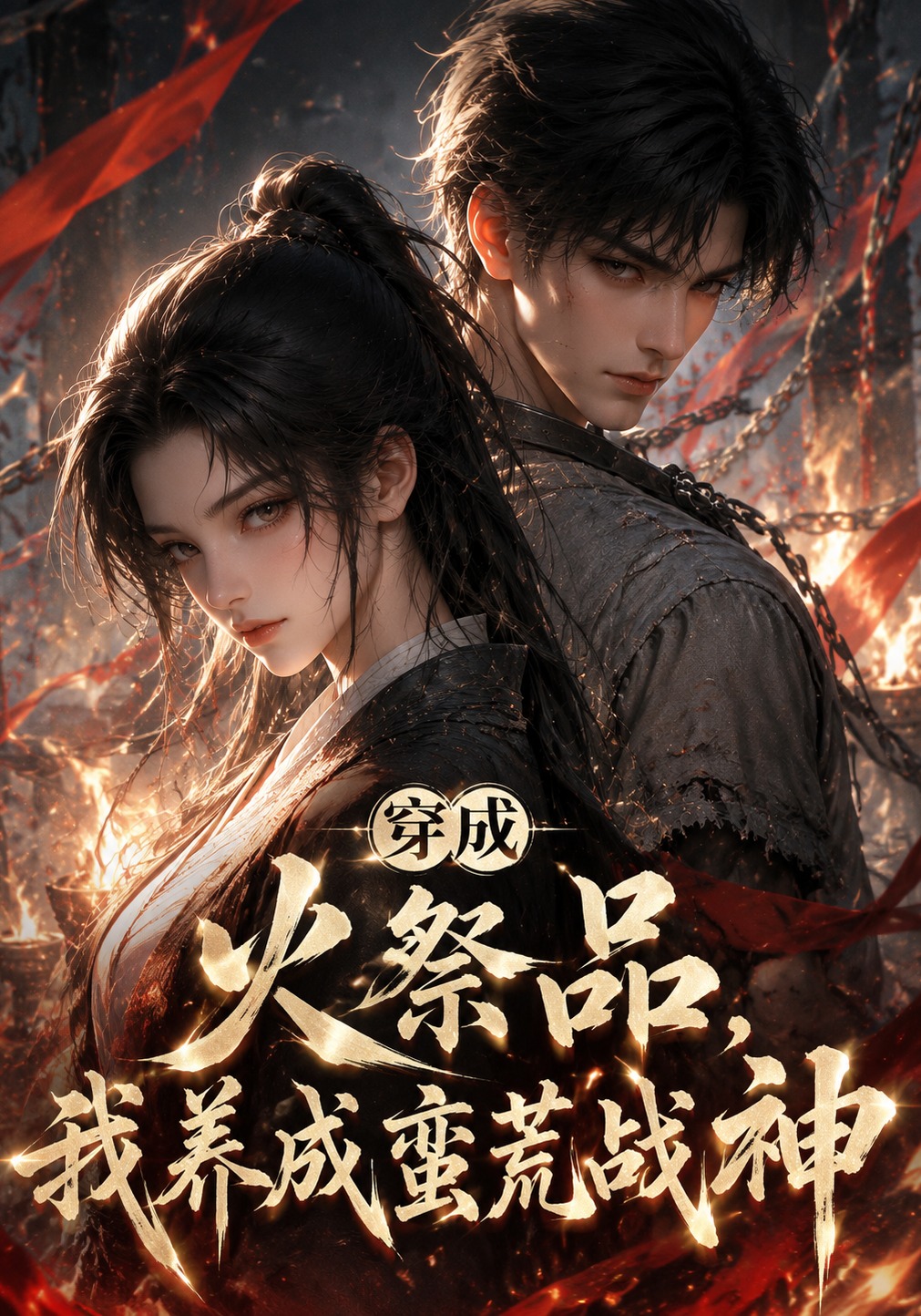 穿成火祭品我养成蛮荒战神-动漫合集