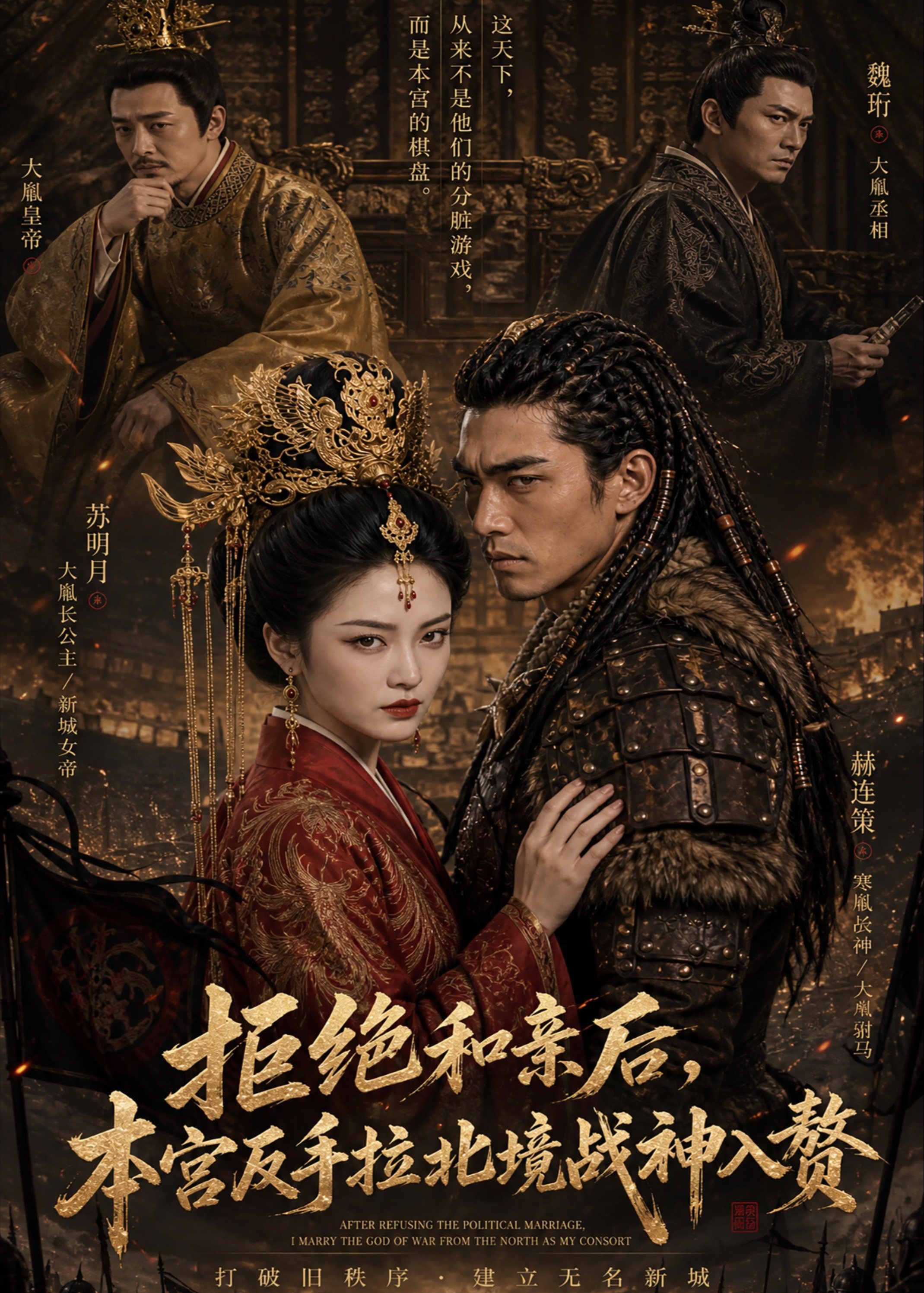 拒绝和亲后本宫反手拉北境战神入赘-动漫合集