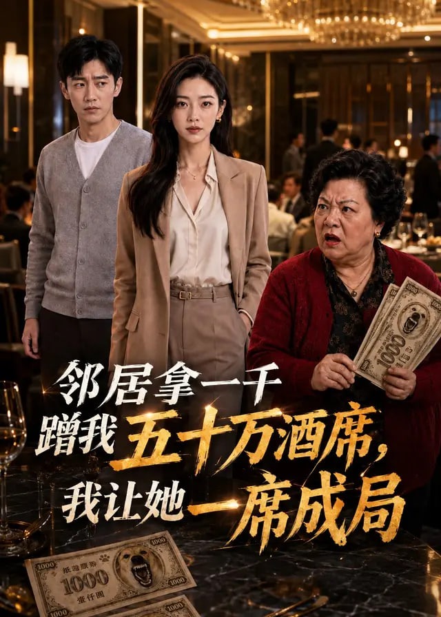 邻居拿一千蹭我五十万酒席我让她一席成局-动漫合集海报
