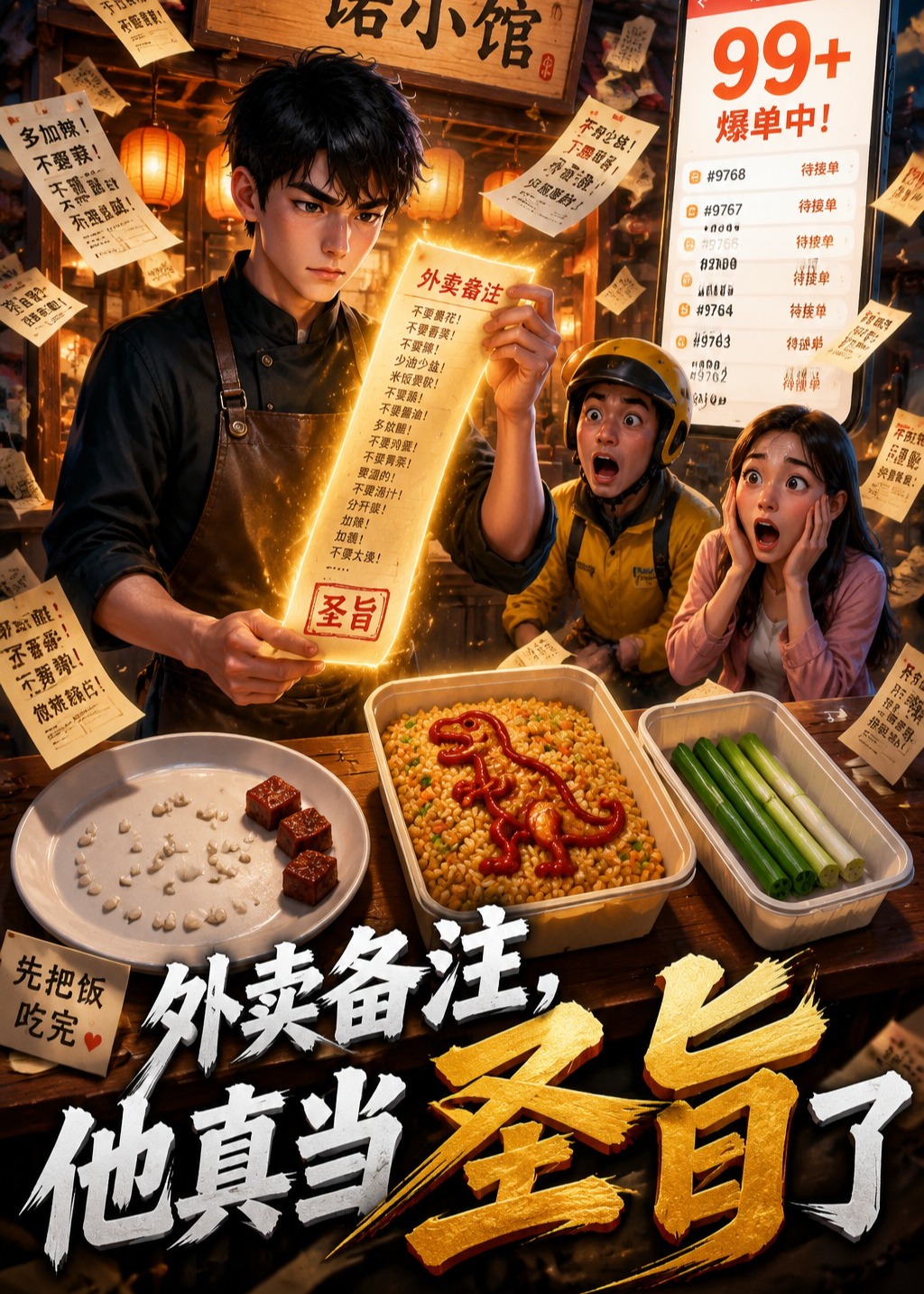 外卖备注他真当圣旨了-动漫合集