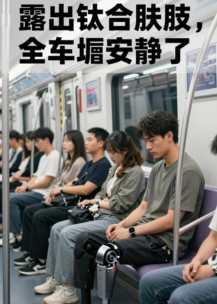露出钛合金假肢全车厢安静了-动漫合集
