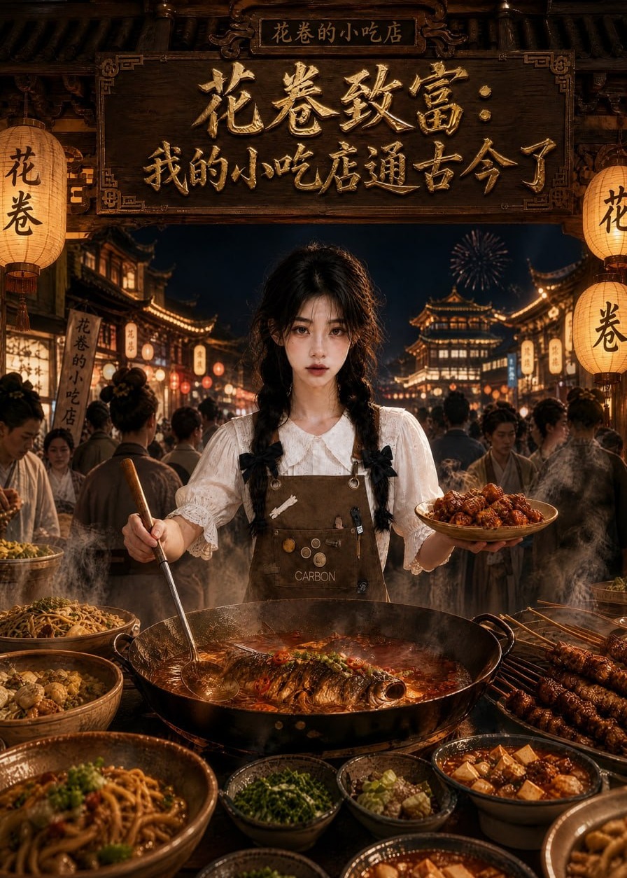 花卷致富我的小吃店通古今了-动漫合集
