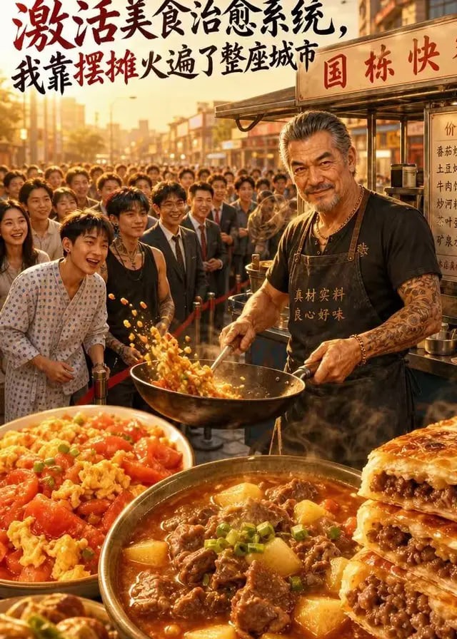 激活美食治愈系统我靠摆摊火遍了整座城市-动漫合集