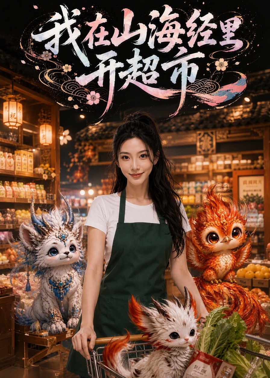 我在山海经里开超市-奇幻脑洞海报