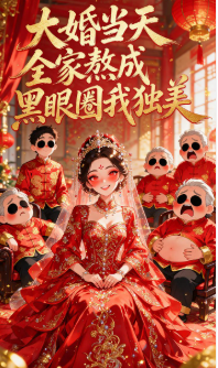 大婚当天全家熬成黑眼圈我独美-动漫合集海报