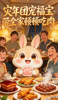 灾年团宠福宝带全家顿顿吃肉-动漫合集