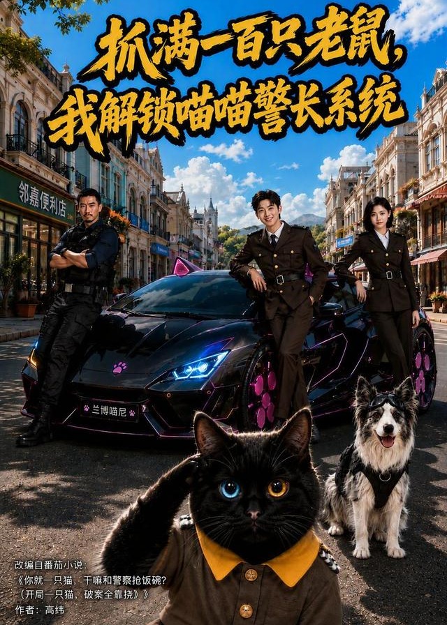 抓满一百只老鼠我解锁喵喵警长系统-动漫合集