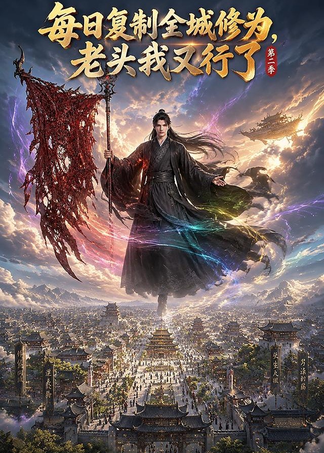 第二季每日复制全城修为老头我又行了-动漫合集海报